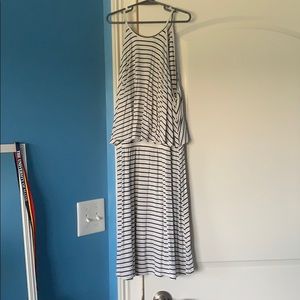 black/white striped AE dress